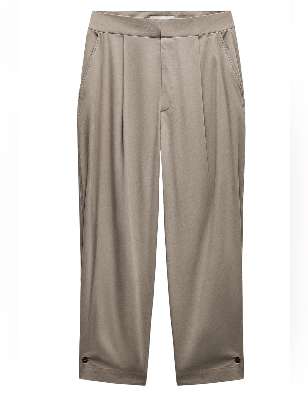 NEW ZARA Buttoned Hem Pants